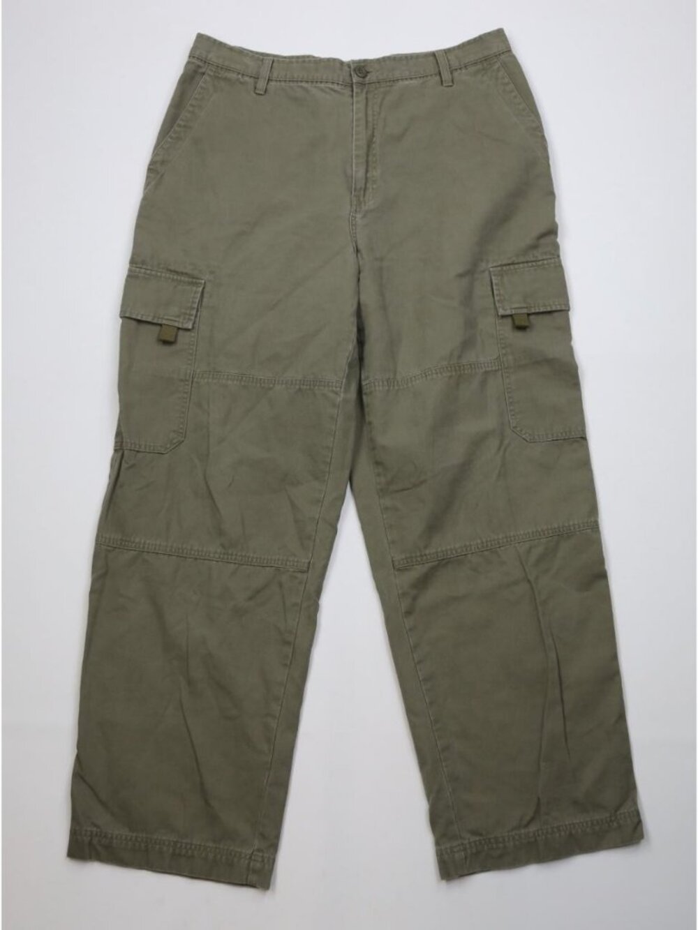Vintage 90s Y2K Streetwear Mens 38x32 Faded Baggy Canvas Wide Leg Cargo Pants